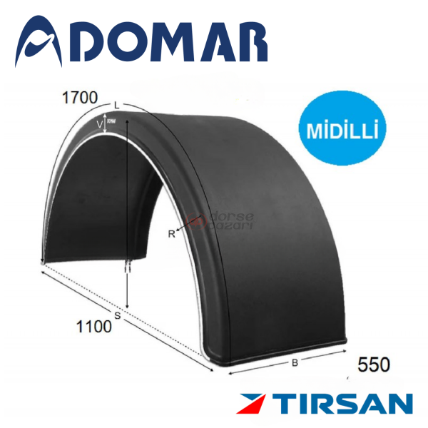 TIRSAN DOMAR DORSE ÇAMURLUK YARIM CA 00099