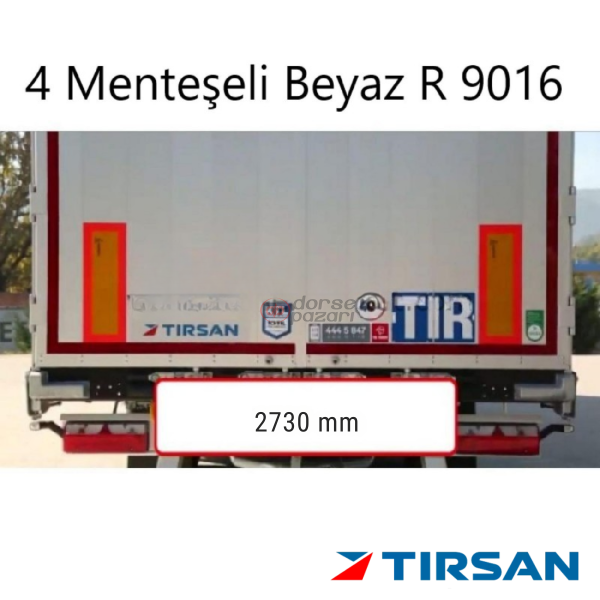 TIRSAN ARKA KAPI 2730 R-9016 SAĞ+SOL HTE -AK13677