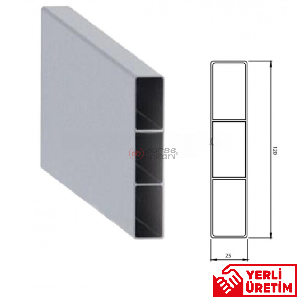 ALÜMİNYUM TAHTALIK PROFİL 280 CM