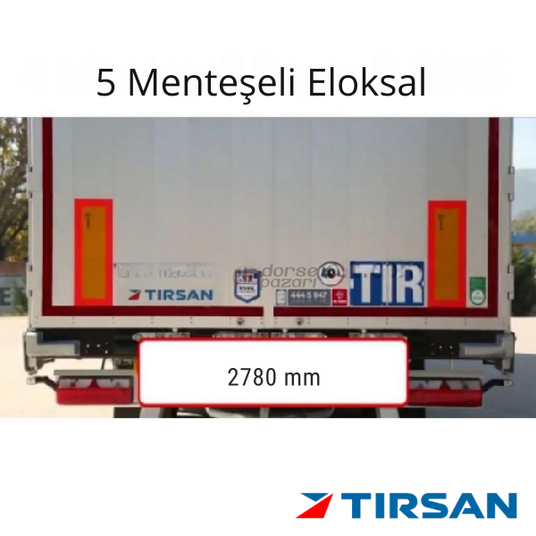 TIRSAN ARKA KAPI 5 MENTEŞELI 2780 MM ELOKSAL