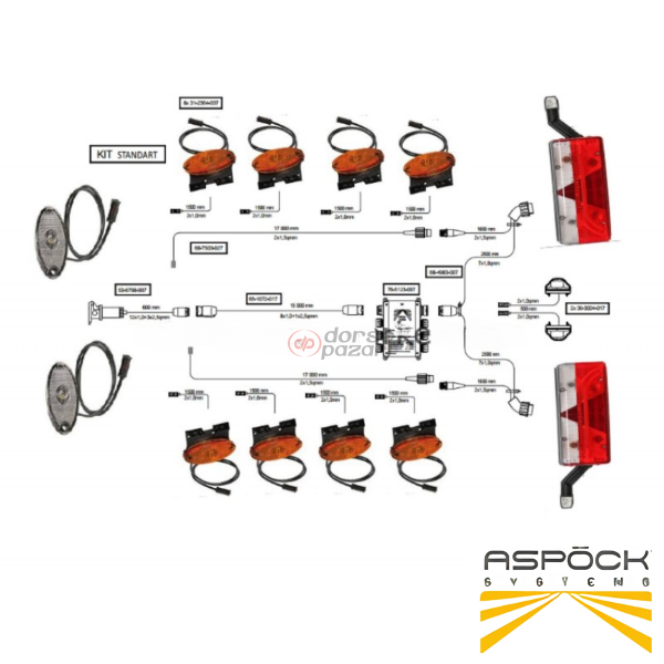 ASPÖCK TREYLER EURO POİNT LII BOYNUZ STOPLU ELEKTRİK
