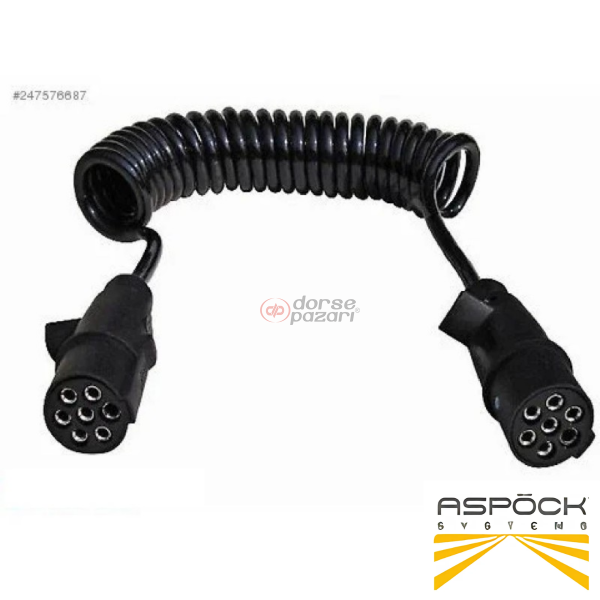 ASPÖCK ELEKTRİK ARA KABLO 7 PİN 4,5 M DİŞİ N SOKETLİ