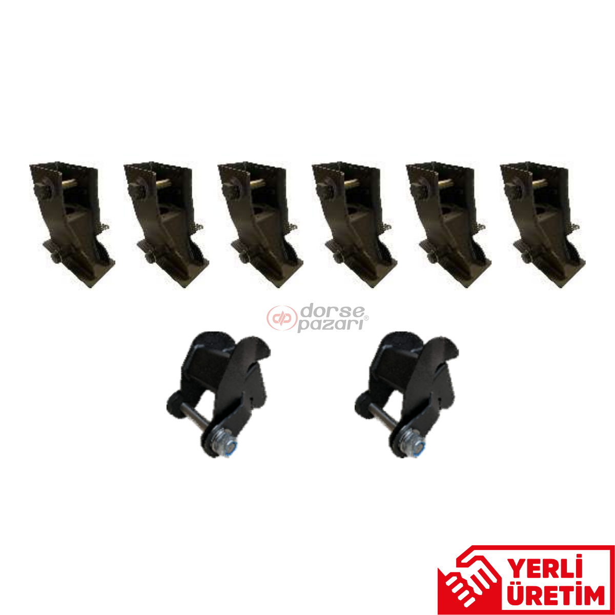 10'LU Z MAKAS KULAK SET 6MM 27CM TABANLI  TEK KALDIRMA