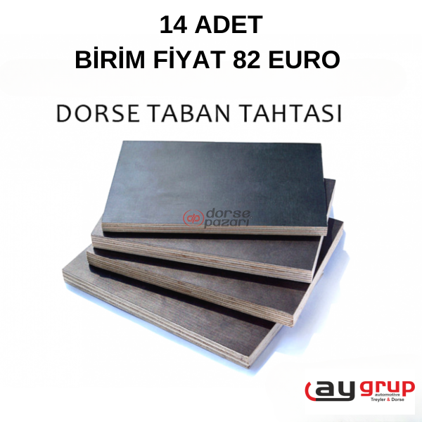 24X1250X2500 MM YERLİ ÜRETİM TABAN TAHTASI PLYWOOD 14 ADET