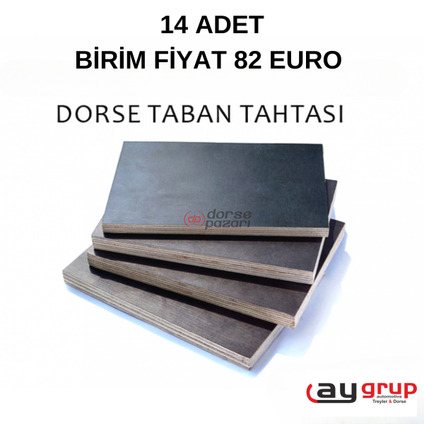 24X1250X2500 MM TABAN TAHTASI PLYWOOD 14 ADET