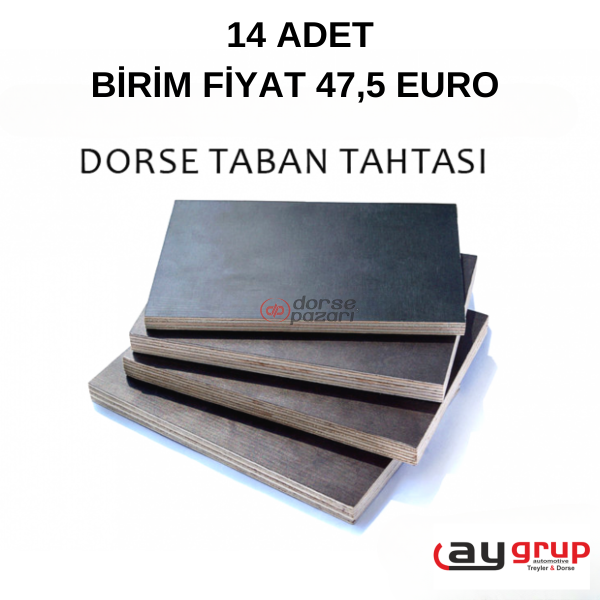 12X1250X2500 MM TABAN TAHTASI PLYWOOD 14 ADET