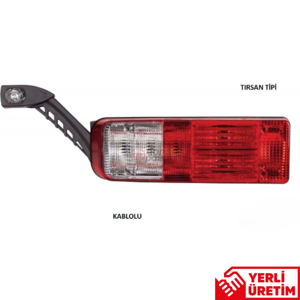 TIRSAN TİPİ BOYNUZLU STOP LAMBA KABLOLU SOL