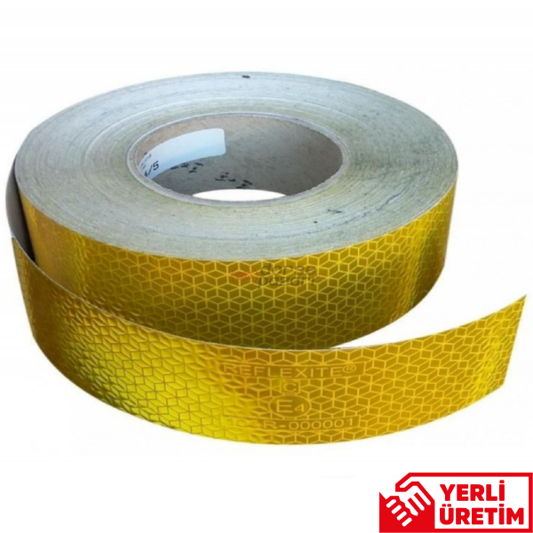 AVVERY ŞERIT REFLEKTÖR 50 METRE LOGOSUZ SARI