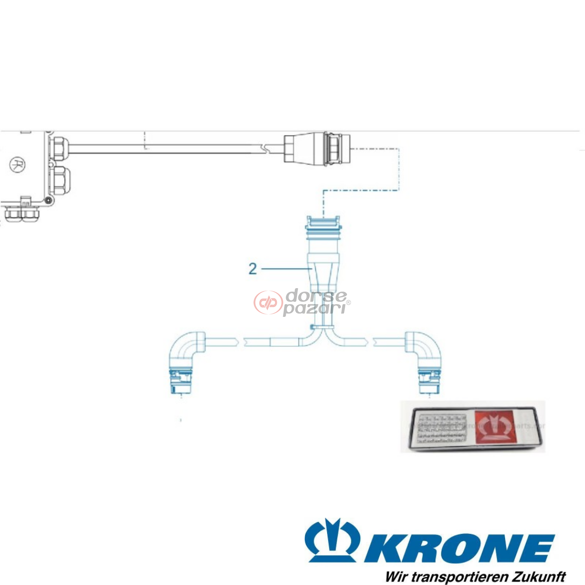 KRONE STOP LAMBASI KABLOSU