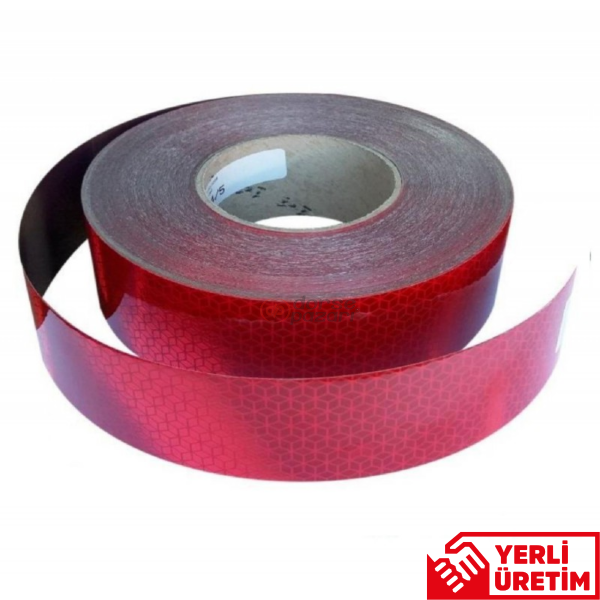 AVVERY ŞERIT REFLEKTÖR 50 METRE LOGOSUZ KIRMIZI