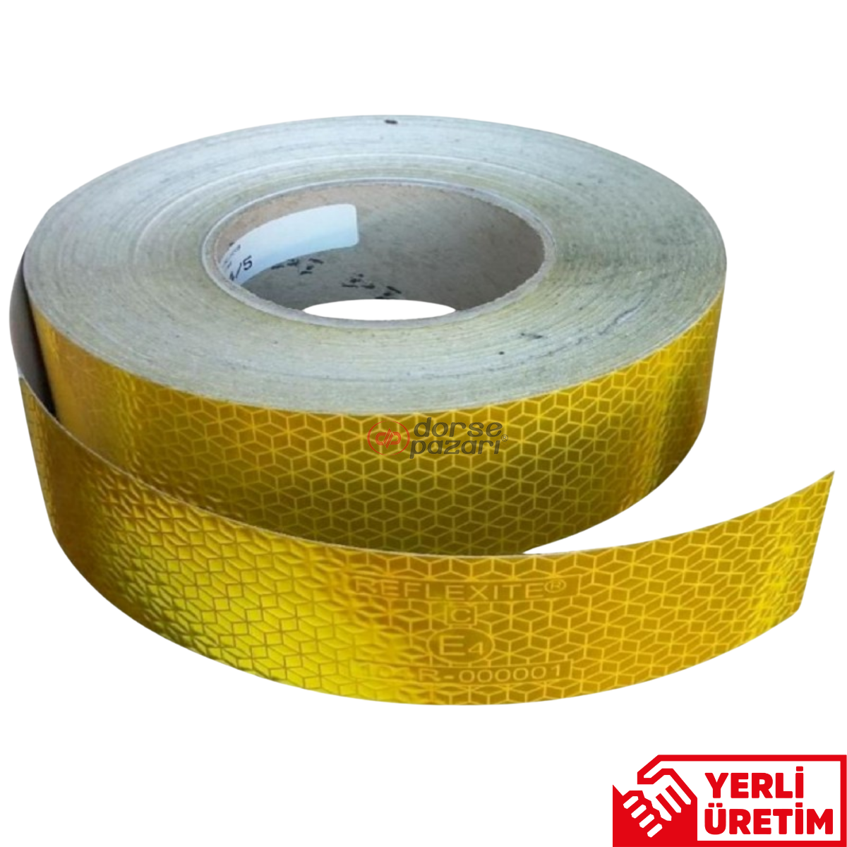 TIRSAN ŞERIT LOGOLU REFLEKTÖR SARI 50 METRE