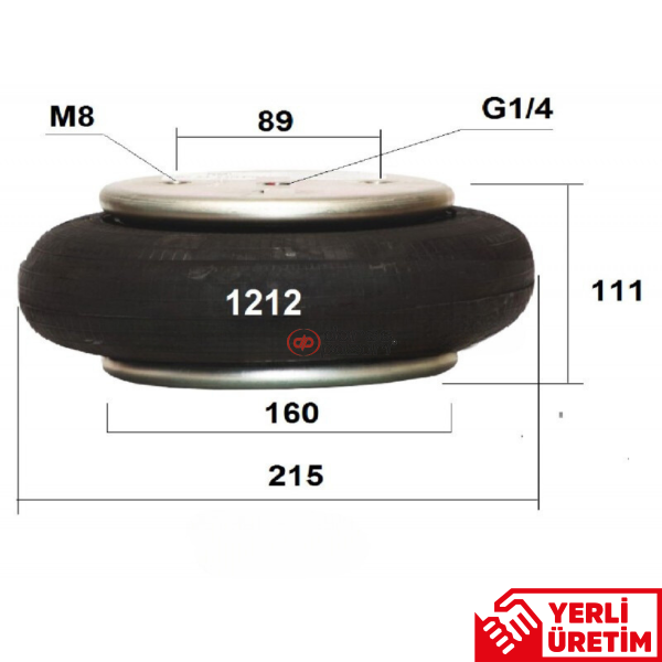 TEK KA I SÜSPANSİYON KALDIRMA KÖRÜK 215 MM ÇAP P30.1212.P02