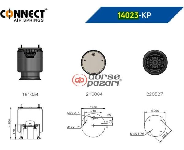 14023 KP KOMPLE PLASTİK TASLI SAF DORSE KÖRÜK
