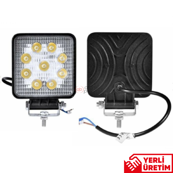 9 LED KARE SİS ÇALIŞMA LAMBASI