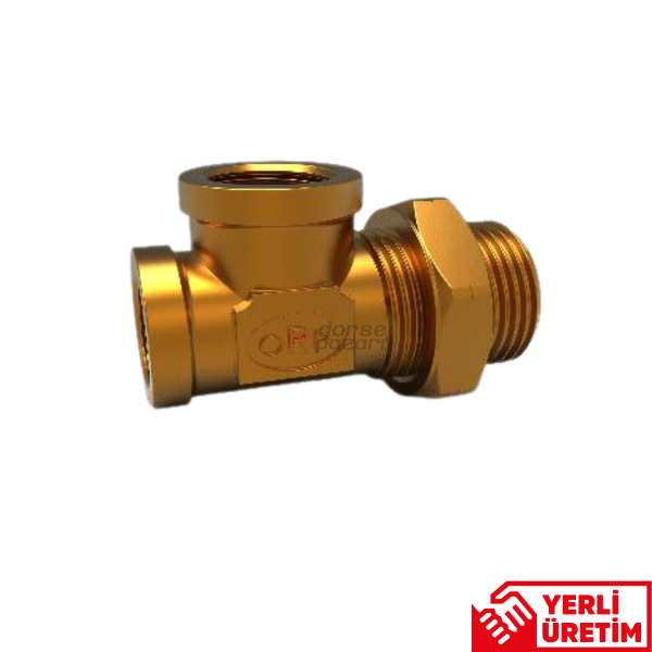Üç Yollu “T” Yan Bacak ( M12 x 1,5 - M12 x1,5 )