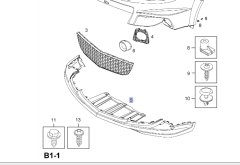 Opel Zafira B Ön Tampon Alt Uzatması Opc Gm Marka