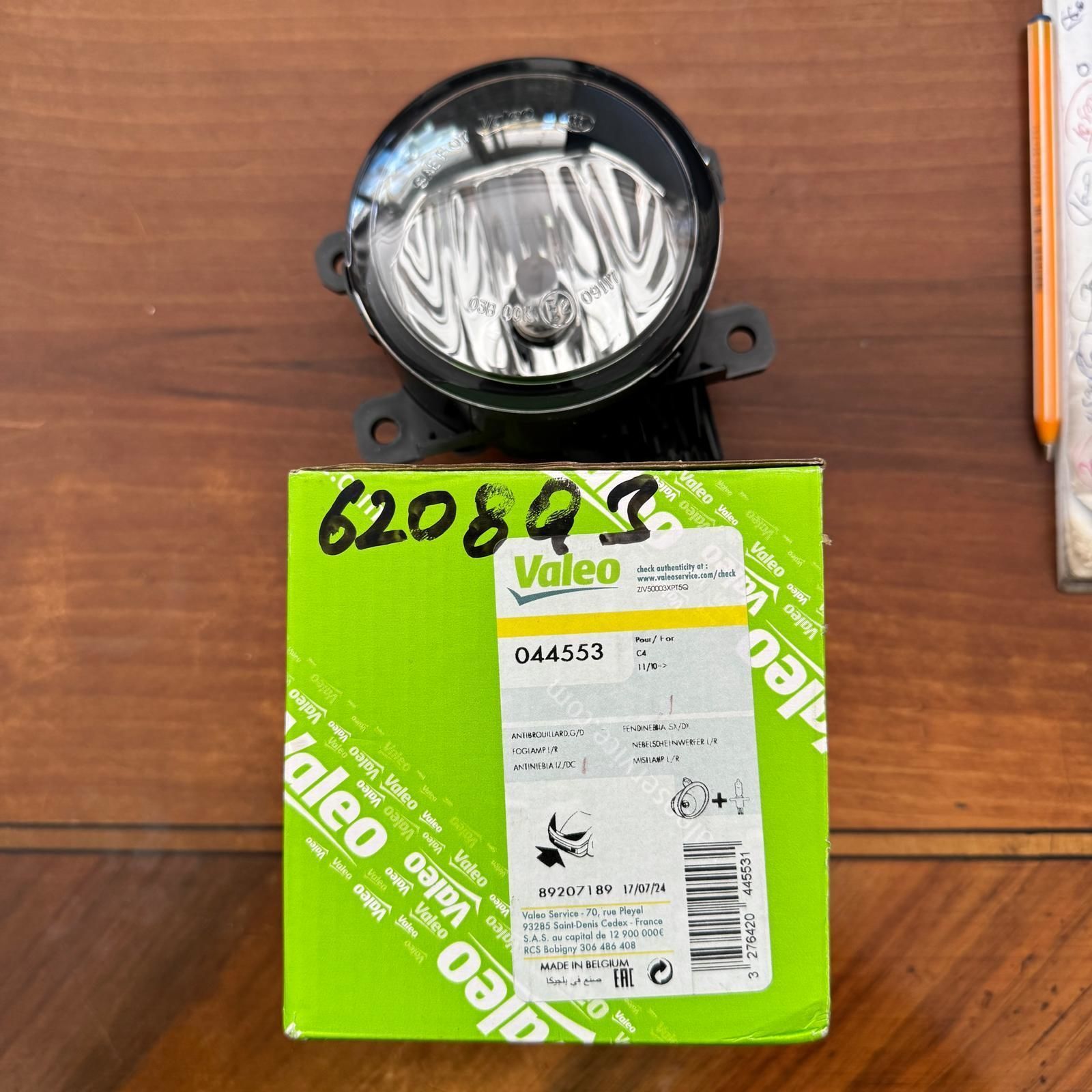 Cıtroen Berlingo Sis Farı Ön Sağ Veya Sol Valeo Marka 044553