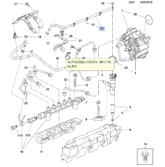 Opel Astra K B16DTH-B16DTJ Enjektör Geri Dönüş Borusu Gm Marka