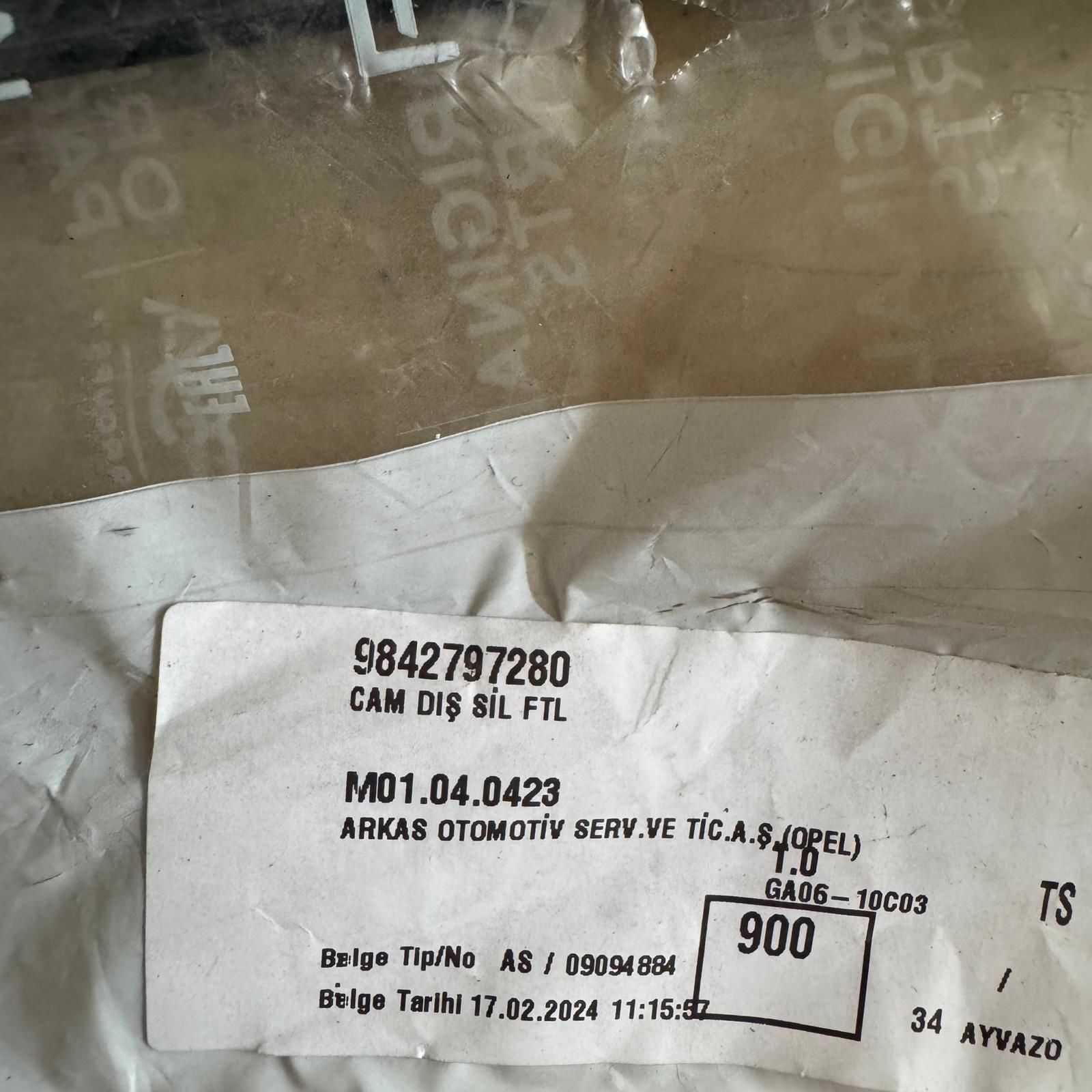 Opel Corsa F Sağ Ön Kapı Sıyırıcı Çıta Krom Orjinal Gm Marka 9842797280