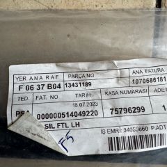 Opel Corsa E Sol Arka Dış Sıyırıcı Fitili Orjinal Gm Marka 13431189