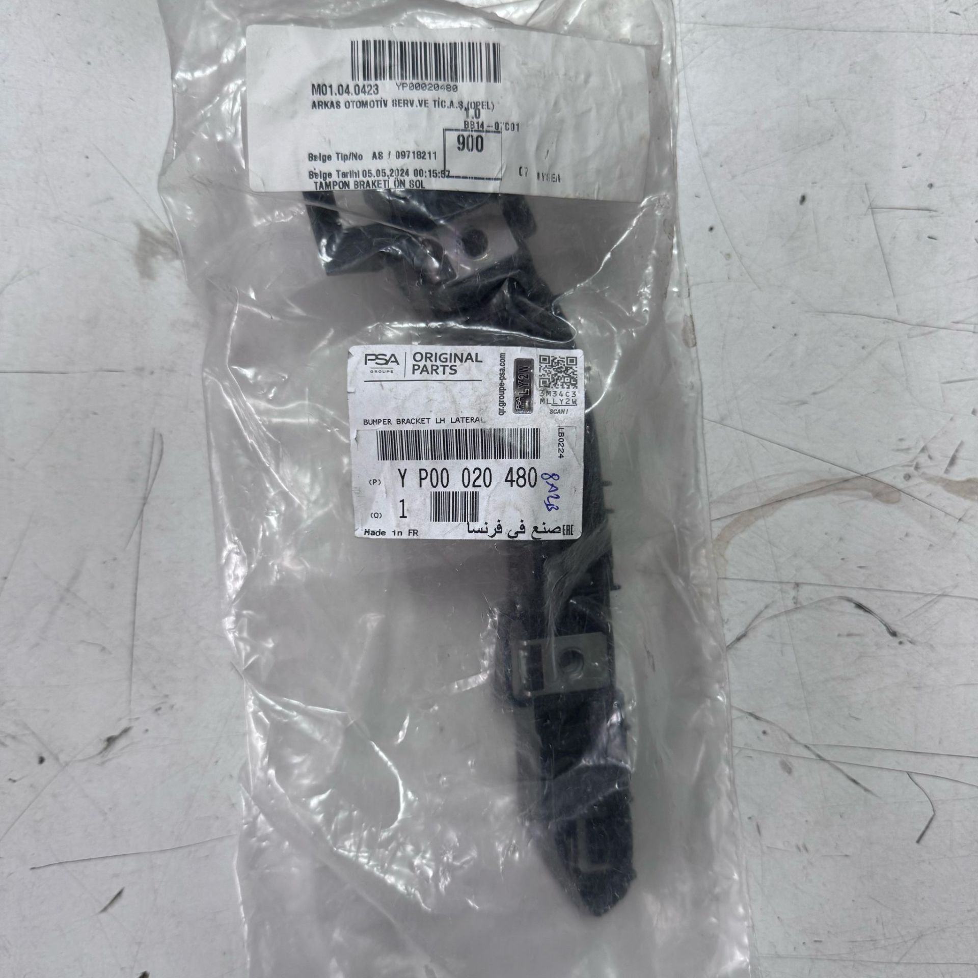 Opel Grandland X Sol Ön Tampon Braketi Orijinal  Gm Marka Yp00020480
