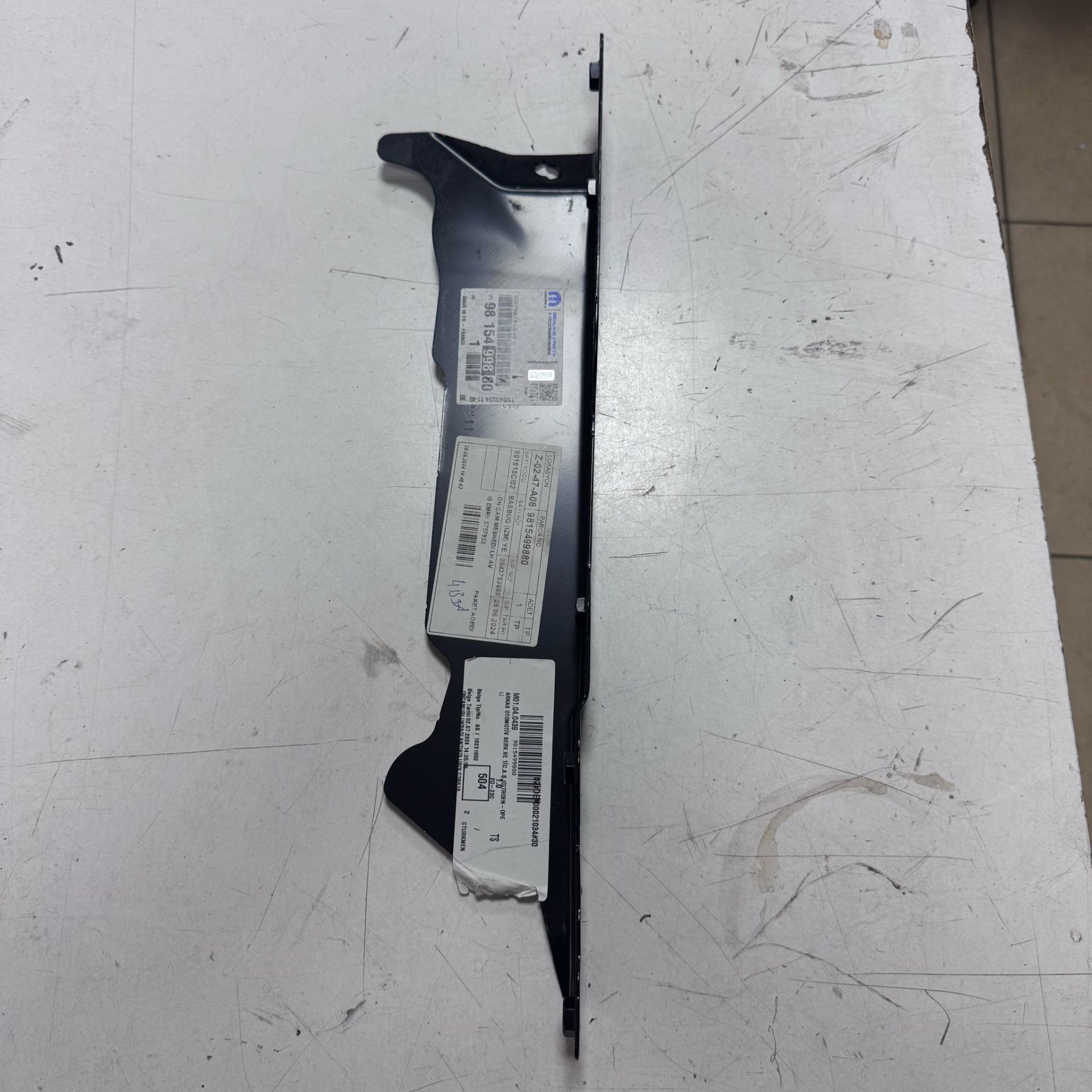 Citroen C3 Sol Ön Çamurluk Bağlantı Kolu Orjinal Gm Marka 9815499880