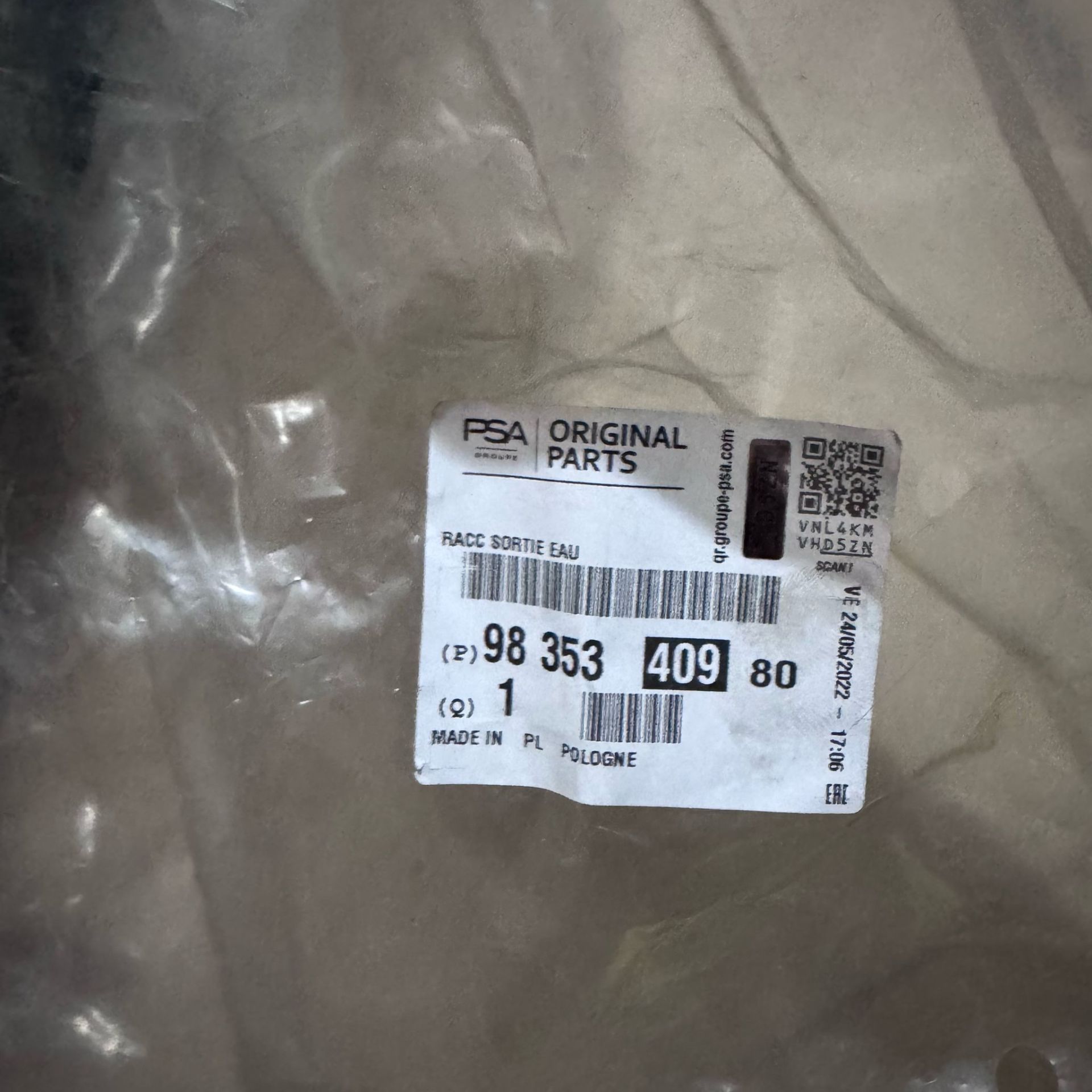 Citroen C5 Aircross Soğutucu Çıkış Hortumu Orjinal Gm Marka 9835340980