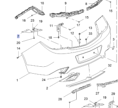 Opel İnsi̇gni̇a A Opc Arka Tampon Alt Bakali̇ti Gm Marka
