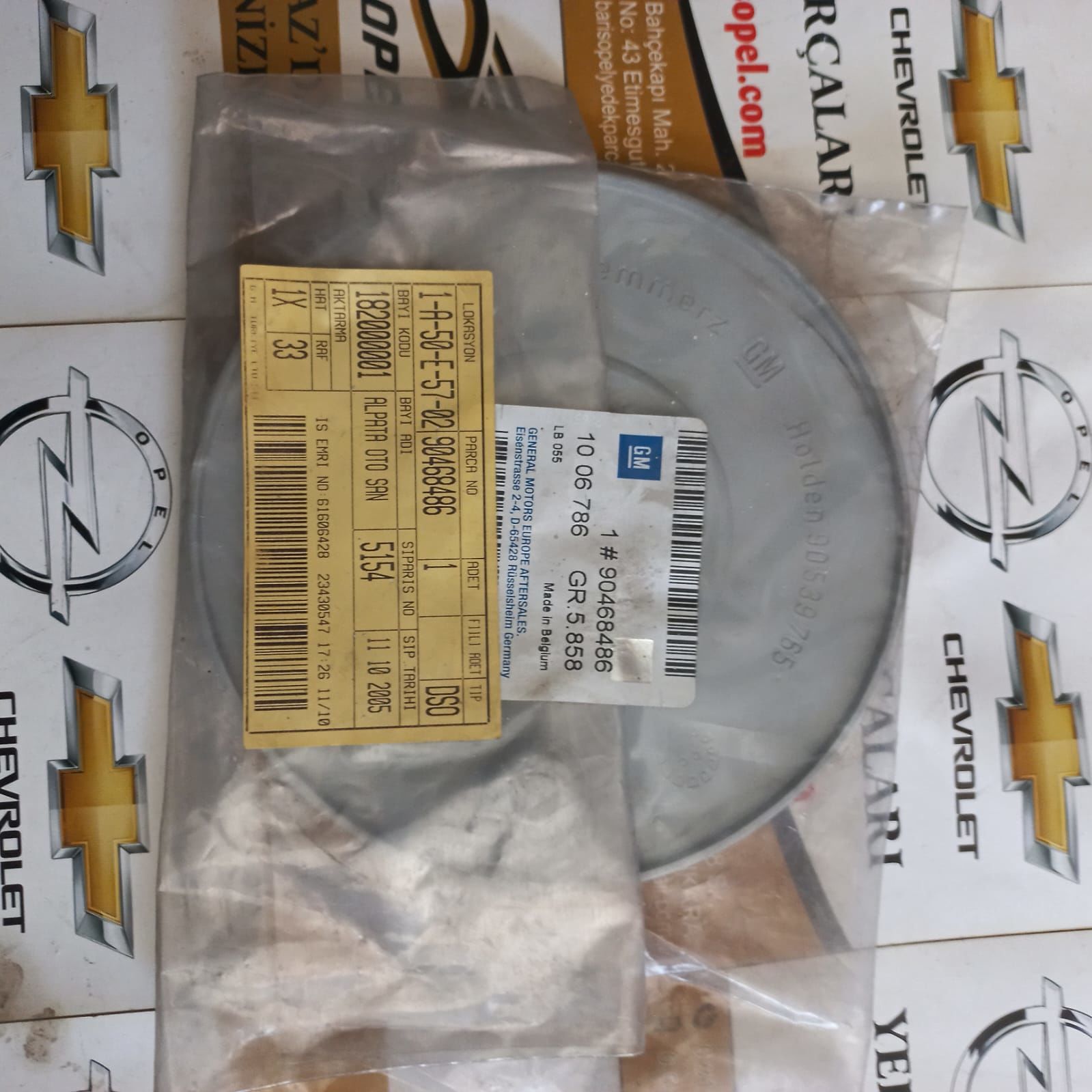 Opel Astra F Jant Çeli̇k Jant göbeği̇ Gm Marka