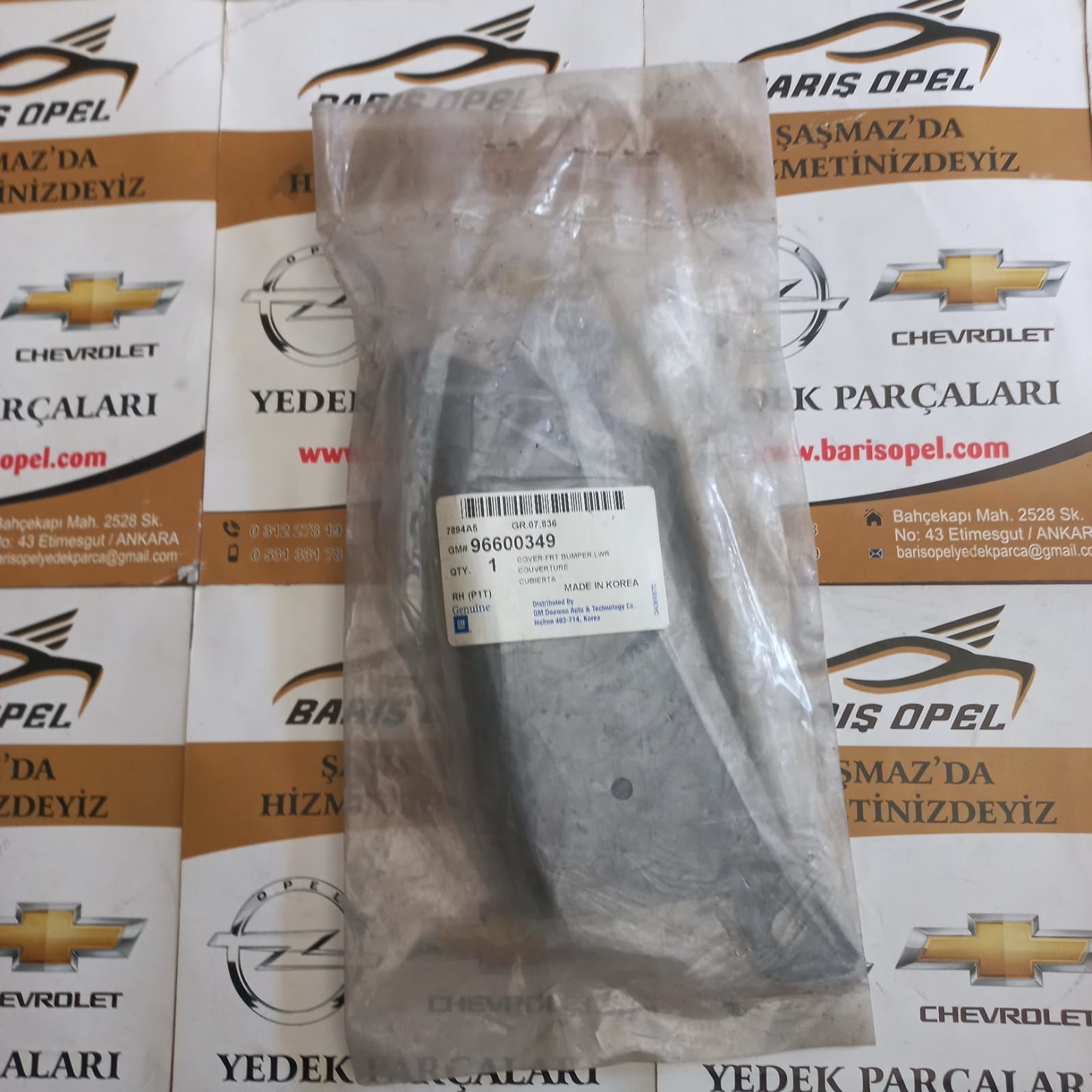 Chevrolet Ön Tampon Alt Kapağı Sağ Gm Marka
