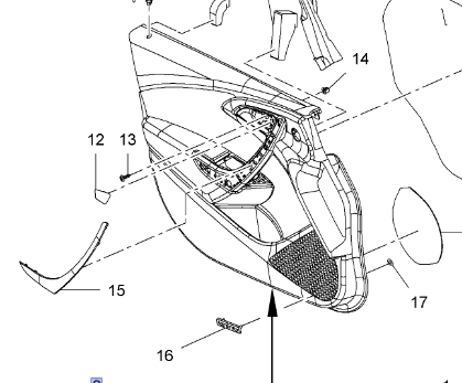 Opel Astra J Ön Kapı Döşemesi̇ Sağ Gm Marka