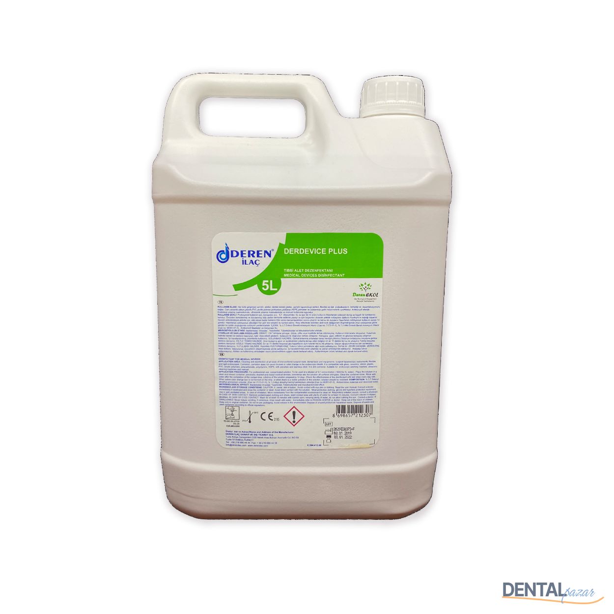 Derdevice Plus Konsantre Alet Dezenfektanı 5 lt