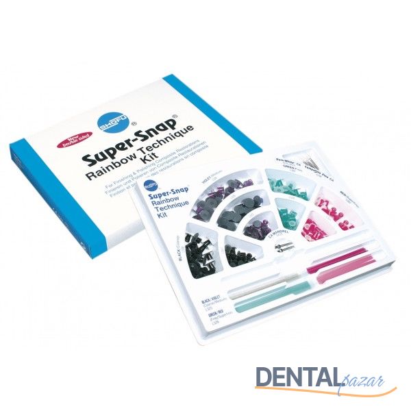 Super Snap Rainbow Kompozit Cilalama ve Bitirme Disk Seti 180 li ***