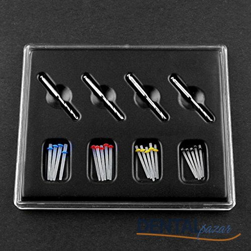 Fiber Post Set Düz 40 Adet Post ve 4 Diril