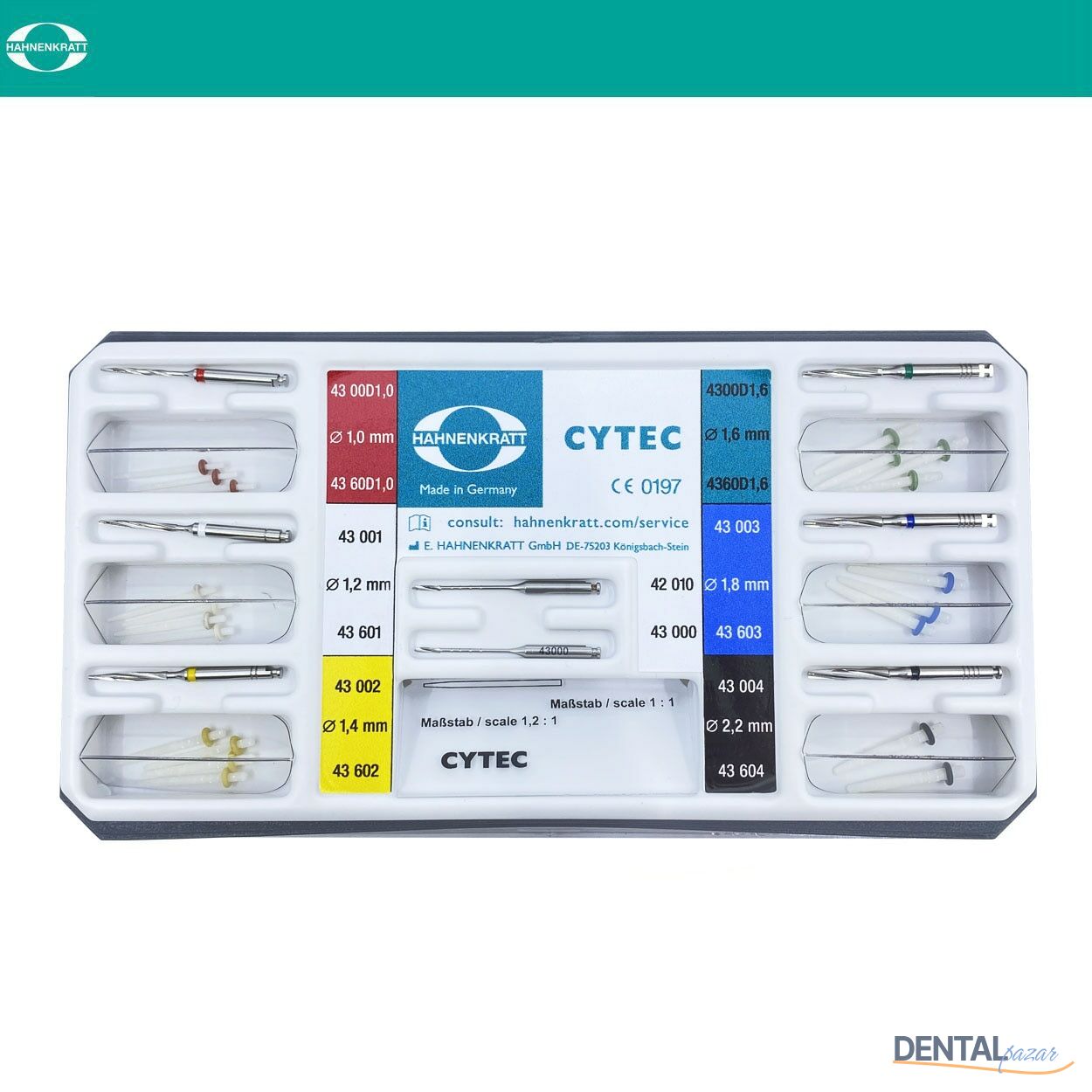 Cytec Blanco Radyoopak Fiber Post Set