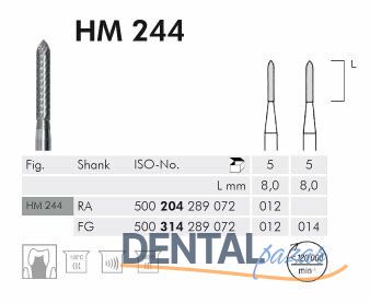 HM244 Carpide Cila Frezi - 5 Adet