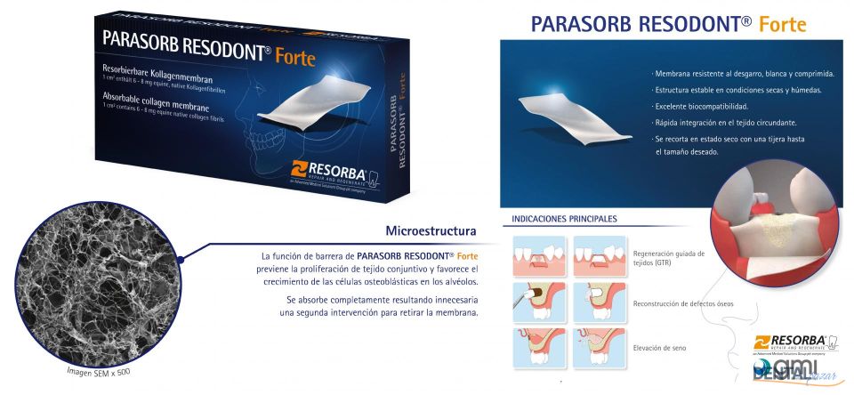 Parasorb Resodont Forte - Collagen Membran 25*22 mm