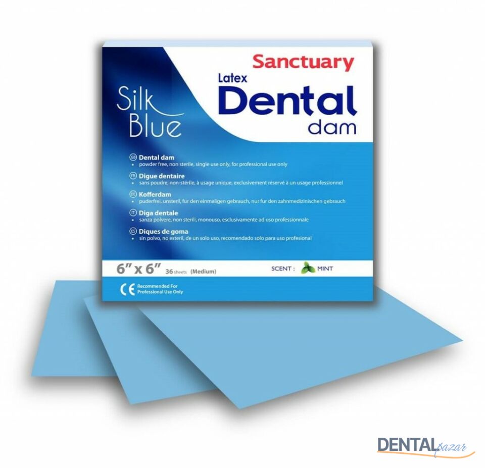 Dental Dam Rubberdam Lastigi Mavi 10 Paket