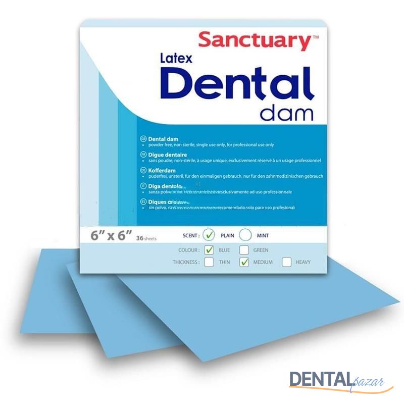 Dental Dam Rubberdam Lastigi Mavi