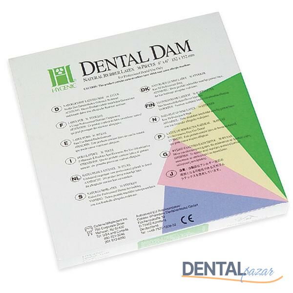 Hygenic Dental Dam Rubberdam Lastigi Yeşil