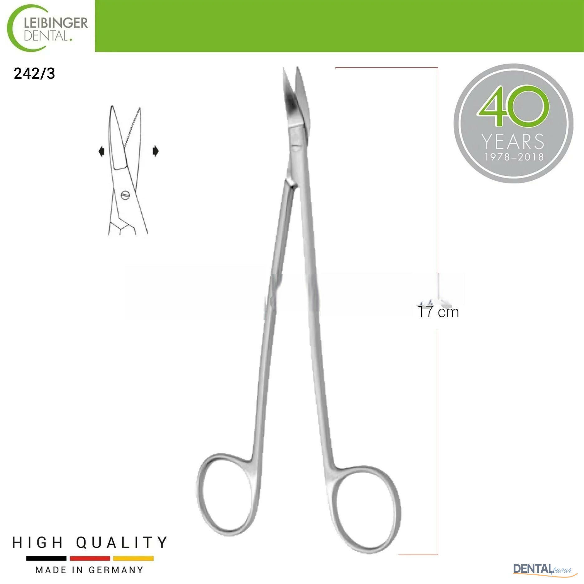 Dean Gum Tırtıklı Cerrahi Makas - 17 cm