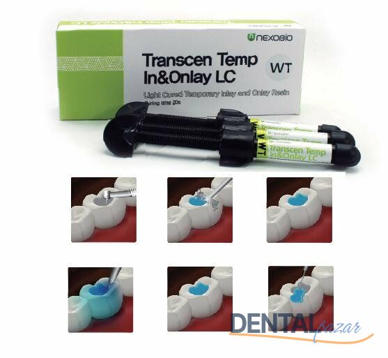 Transcen Temp In & Onlay LC Geçici Dolgu 3*2,5 gr