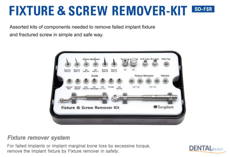Fixture &Screw İmplant ve Vida Sökme Seti