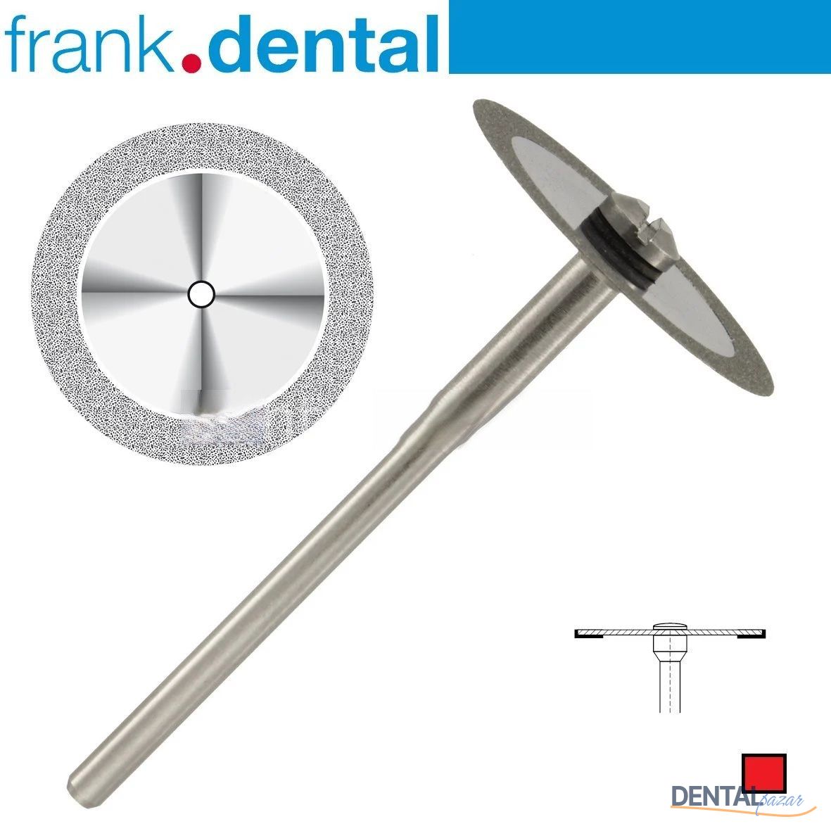 Ortho Diamond Disc Arayüz Separe - TekTaraflı Aşındırma