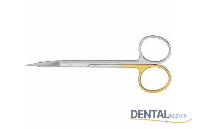 Goldman Fox Cerrahi Makas 13 cm Egri