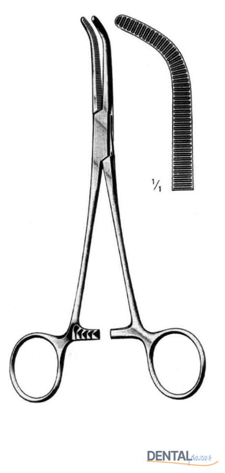 Kelly Hemostatik Forceps Eğri