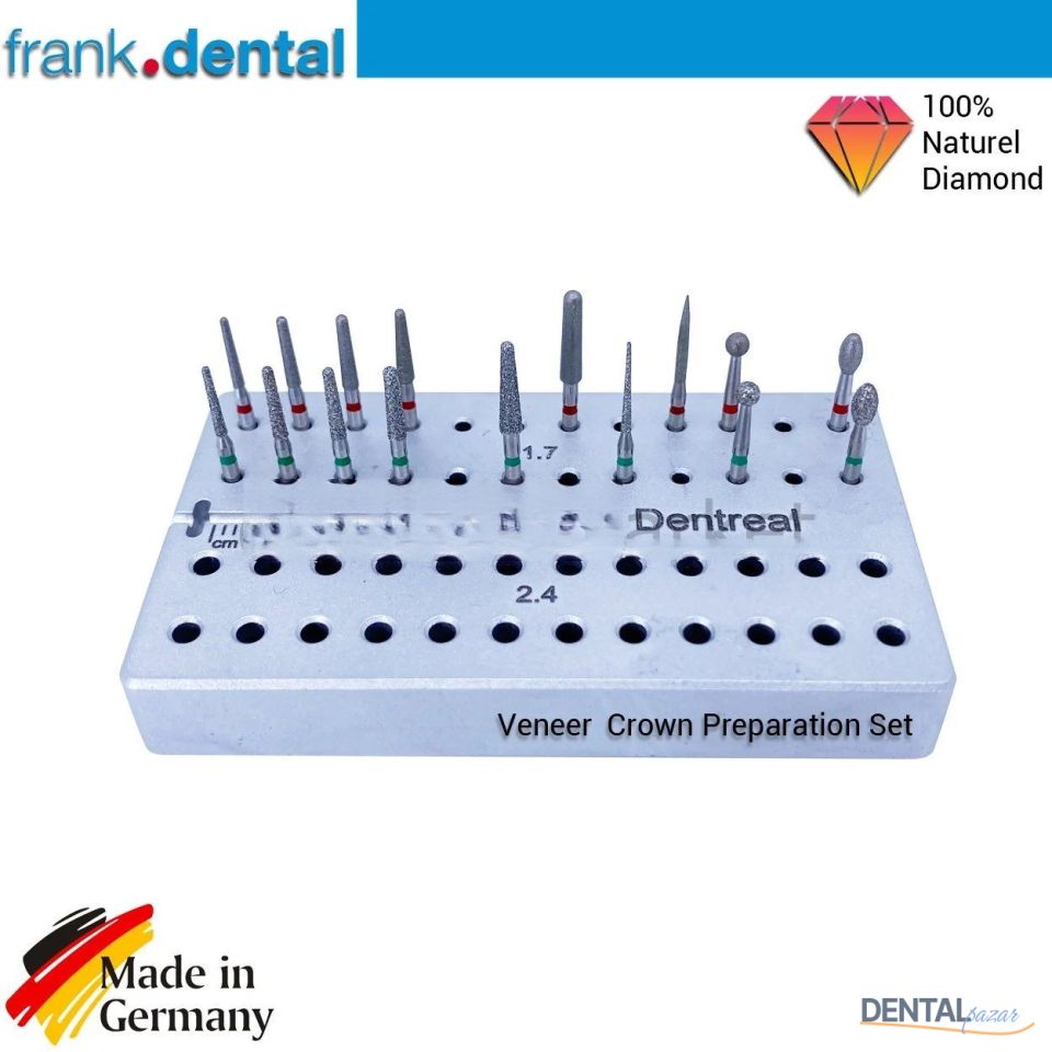 Veneer & Crown Preparation Set - Elmas Frez
