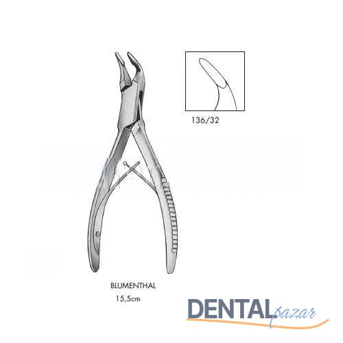 Blumenthal Kemik Pensi 15.5 cm 45° Açılı