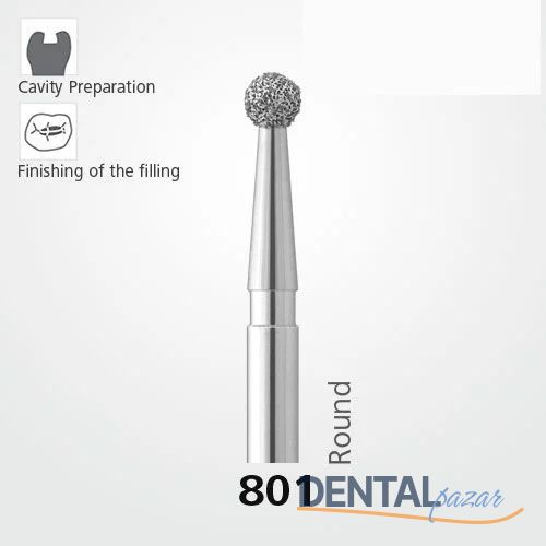 801 DX Sentetik Elmas Frez - 10 Adet - Rond