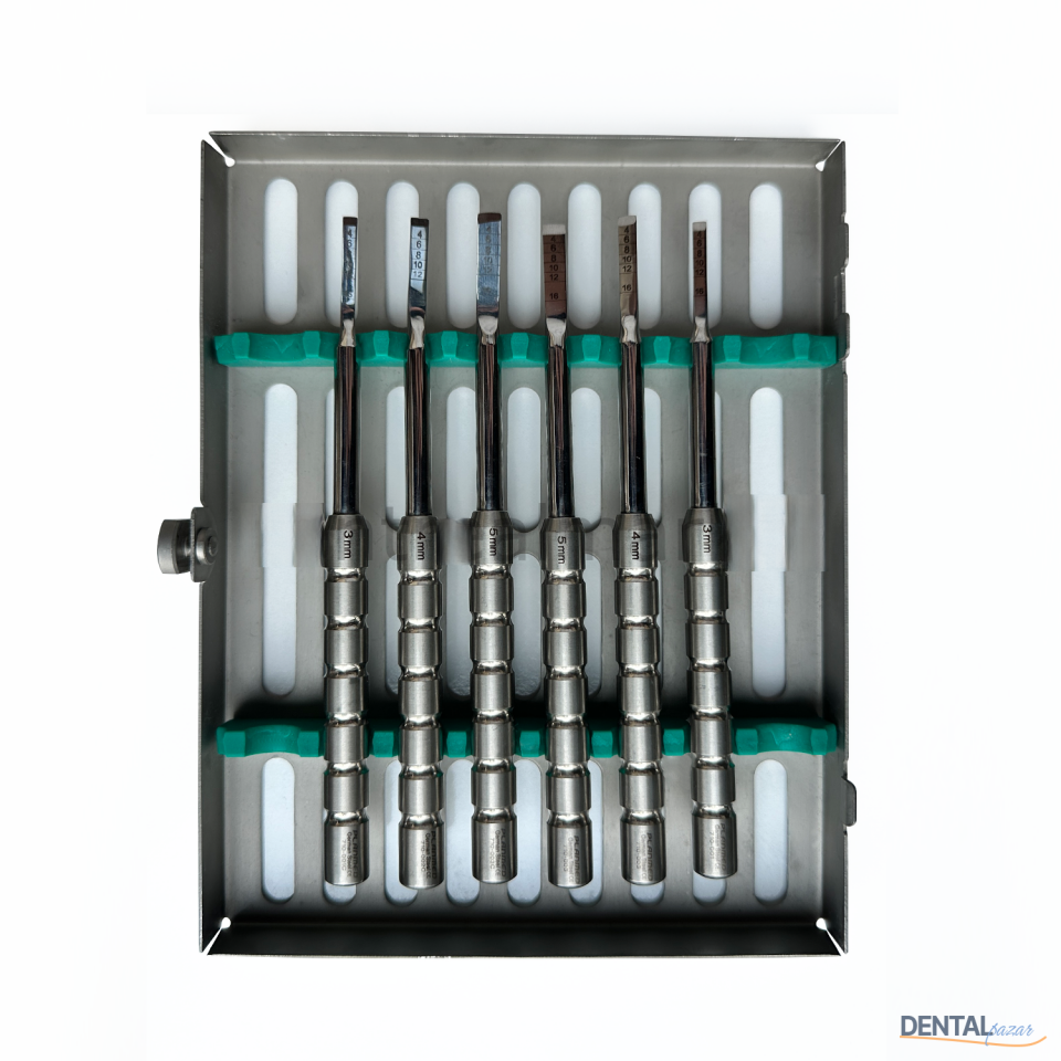 Kemik Keski Set - 6 Parça + Kaset ***